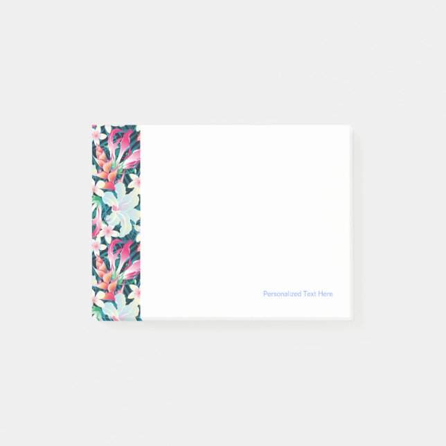 Colourful Tropical Pattern Post-it Notes (Front)