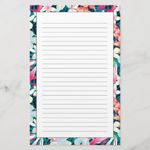Colourful Tropical Pattern Stationery