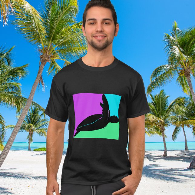 Colourful Tropical Sea Turtle T-Shirt (Creator Uploaded)