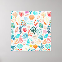 Colourful Tropical Summer Coral Seashell