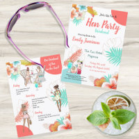 Colourful Tropical Weekend Itinerary Hen Party
