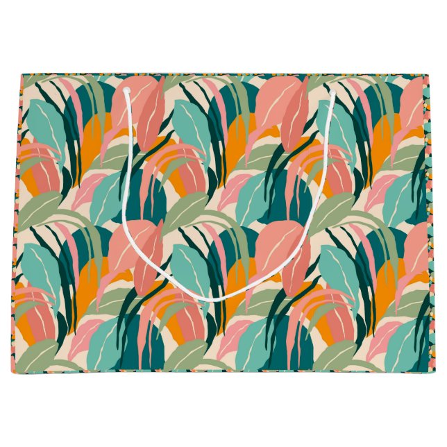 Colourful Tropicals: Swaying Palms Gift Bag (Front)