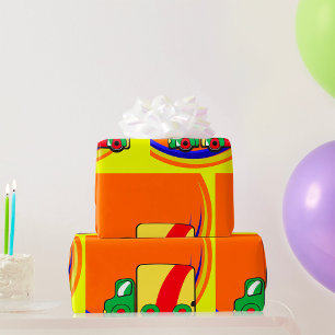 Colourful Truck Wrapping Paper