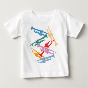 Colourful Trumpets Baby T-Shirt