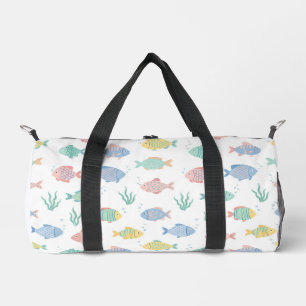Colourful Tulimet Tropical Fish Pattern Duffle Bag