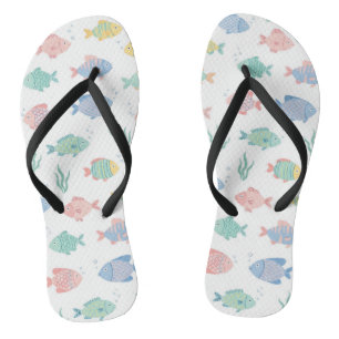 Colourful Tulimet Tropical Fish Pattern Jandals