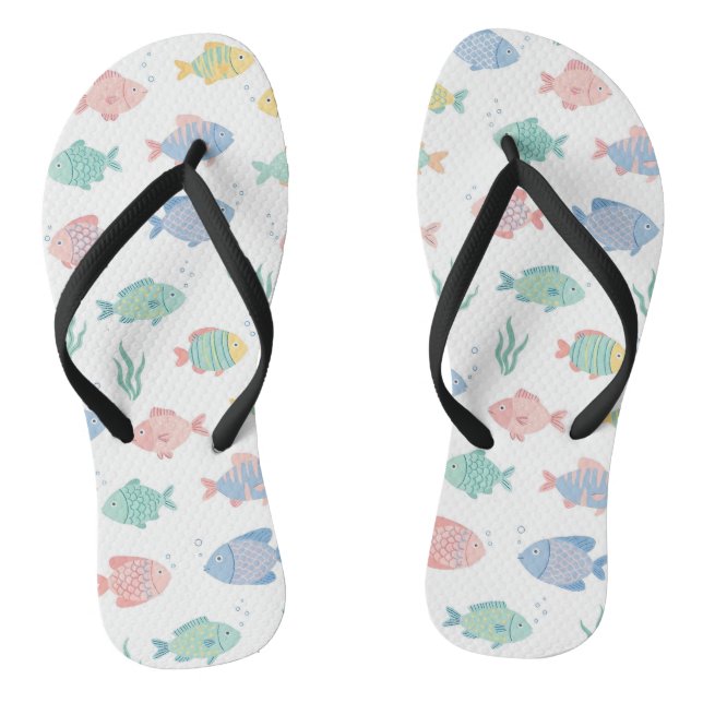 Colourful Tulimet Tropical Fish Pattern Jandals (Footbed)