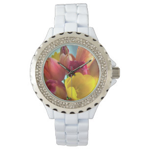 Colourful Tulip Bouquet Watch