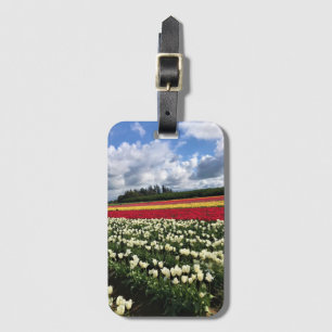 Colourful Tulip Field, Oregon Luggage Tag