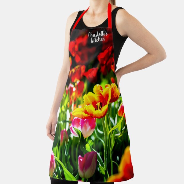 Colourful Tulip Flowers In Spring Apron (Insitu)
