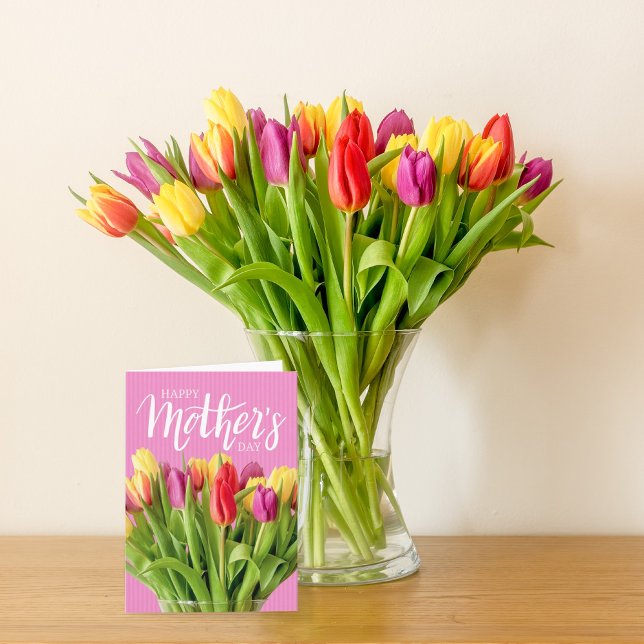 Colourful Tulips Mother's Day Thank You Card (Creator Uploaded)