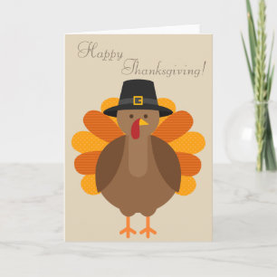 Colourful Turkey Thanksgiving Cards