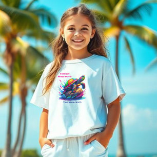 Colourful Turtle Splash- T-Shirt
