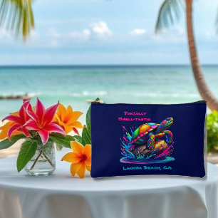 Colourful Turtle Splash Zippered Pouch
