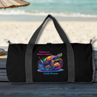 Colourful Turtle Splash Zippered Pouch