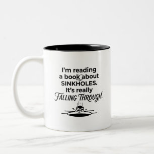Colourful Two-Tone Mug for Bookworms