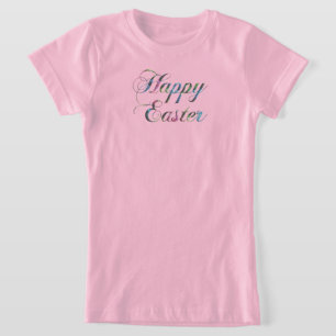 Colourful Typography Happy Easter T-Shirt