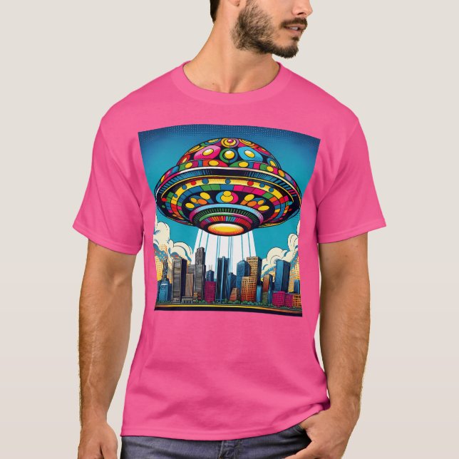 Colourful Ufo T-Shirt (Front)