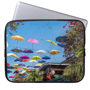 Colourful Umbrella Lane Nassau Bahamas Laptop Sleeve