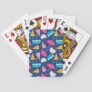 Colourful Umbrella Pattern Playing Cards