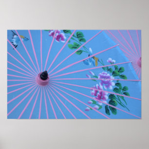 Colourful Umbrella Poster
