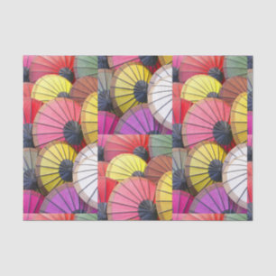 Colourful umbrella tissue paper