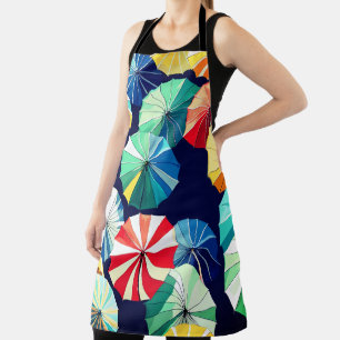 Colourful Umbrellas Apron