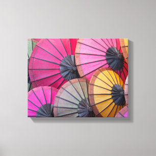 Colourful Umbrellas Canvas Print