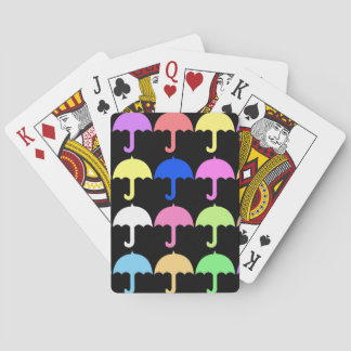 Colourful Umbrellas Playing Cards