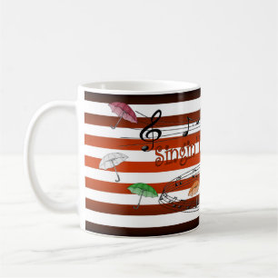 Colourful Umbrellas ~ Singin’ In The Rain ~ Coffee Mug