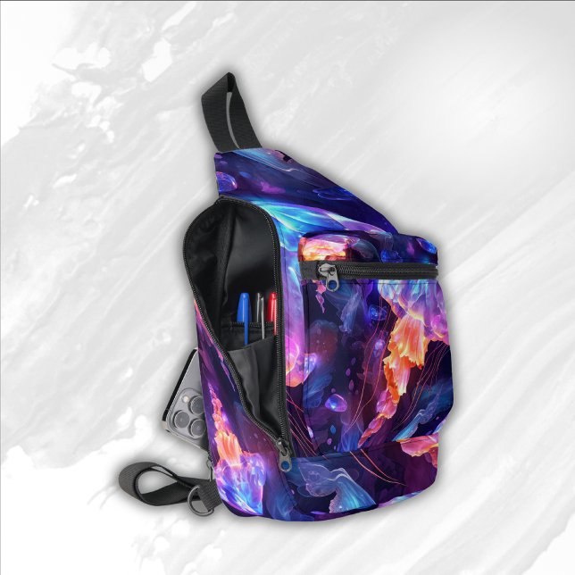 Colourful Under the Sea Jellyfish | Sling Bag (Creator Uploaded)