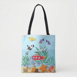Colourful Underwater Scene Tote Bag