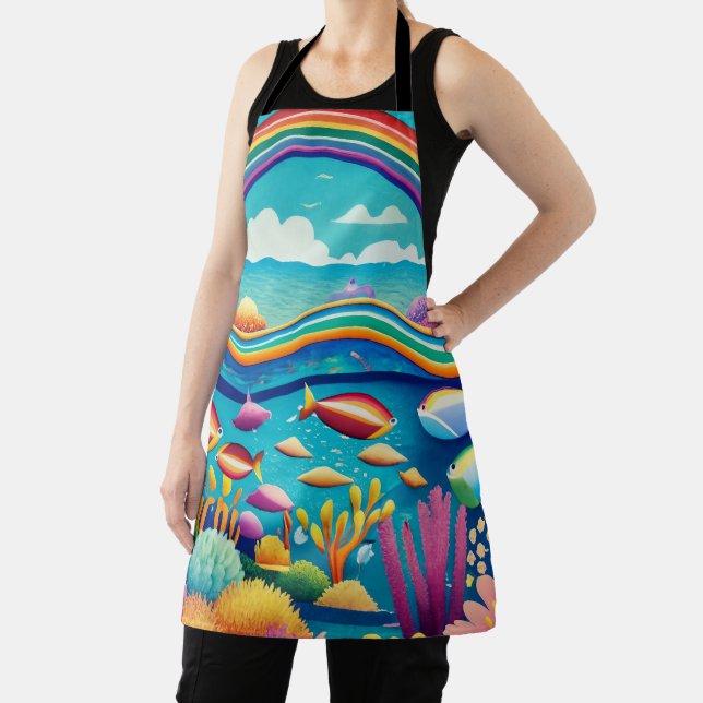 Colourful Underwater Under the Rainbow Apron (Insitu)