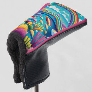 Colourful Underwater Under the Rainbow Golf Head Cover