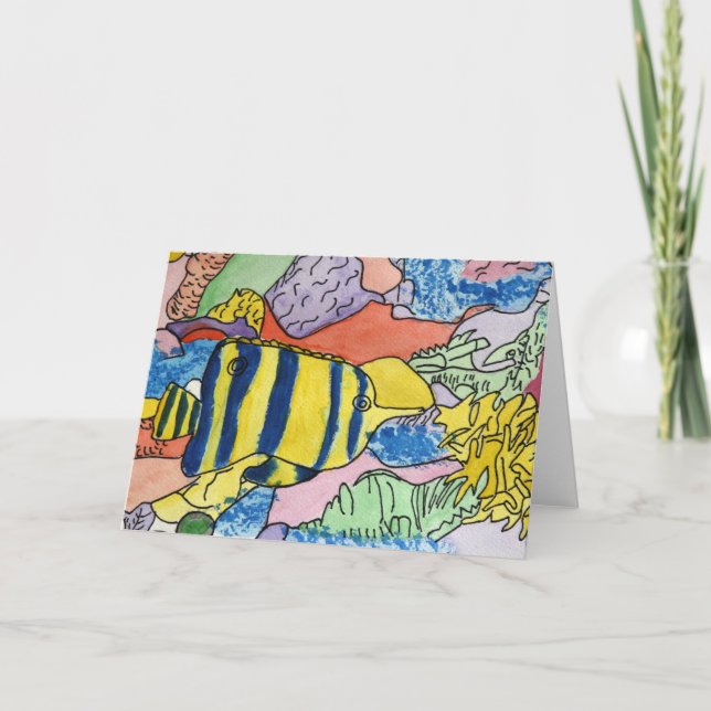 Colourful Underwater World Card (Front)