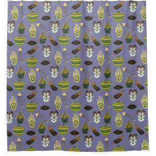 Colourful Uneven Pattern Shower Curtain