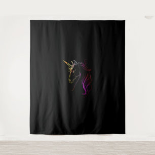 Colourful Unicorn Head Magic Tank Top Tapestry