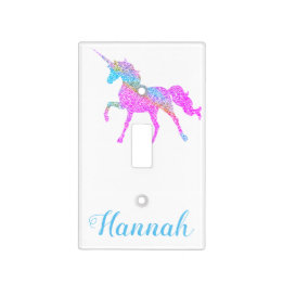 Colourful Unicorn Light Switch Cover