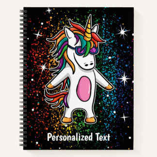 Colourful Unicorn Magic Notebook