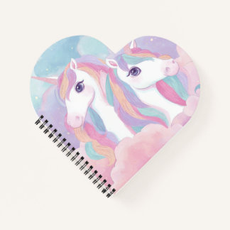 Colourful Unicorn Notebook Cute Magical Journal