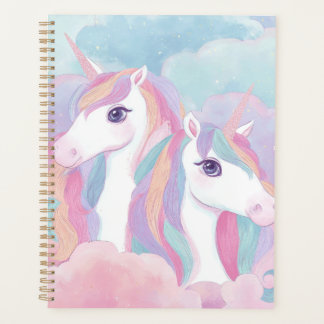 Colourful Unicorn Notebook Cute Magical Journal Planner