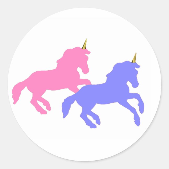 Colourful Unicorns Stickers (Front)