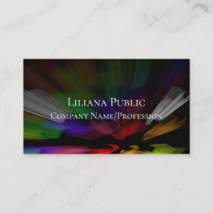Colourful Unique Abstract Shiny Business Card