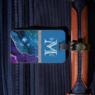 Colourful Unique Custom Lettering Agate Luggage Ta