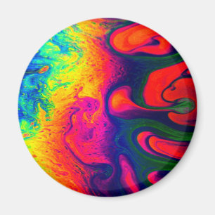 Colourful Unique Rainbow Swirl PERSONALIZE IT Magnet