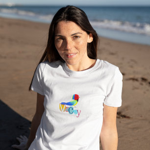 Colourful Unique Retro Vacay Mode Tri-Blend Shirt