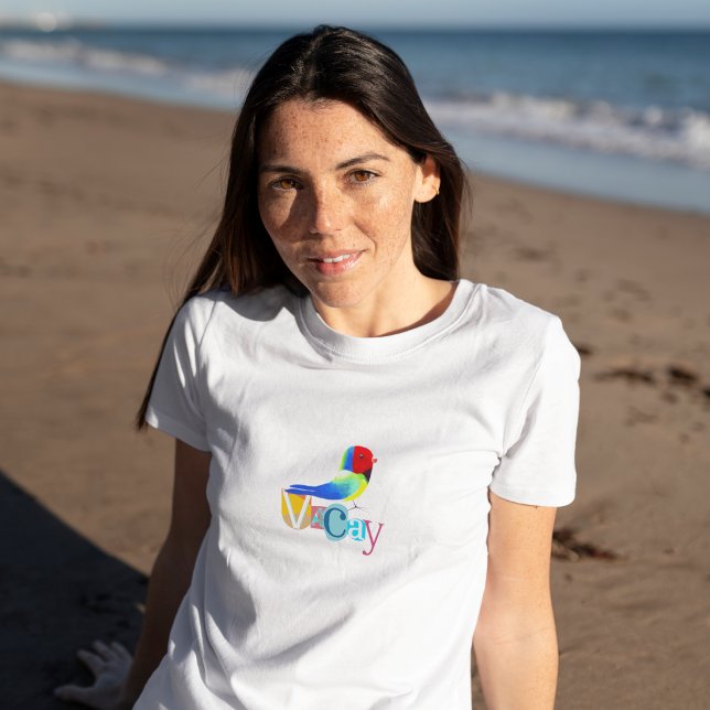 Colourful Unique Retro Vacay Mode Tri-Blend Shirt (Creator Uploaded)