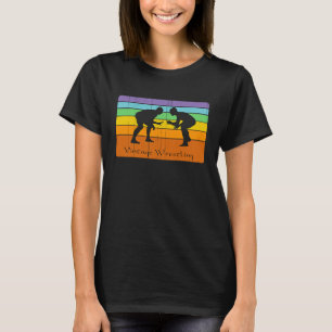 Colourful Unique Retro Vintage Men's Women's Wrest T-Shirt
