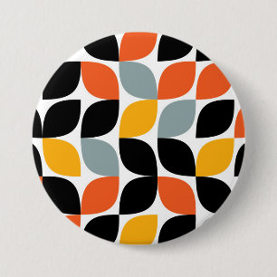 Colourful, unique, trendy, urban leaf concept 7.5 cm round badge