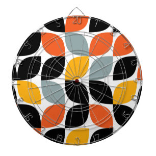Colourful, unique, trendy, urban leaf concept dartboard